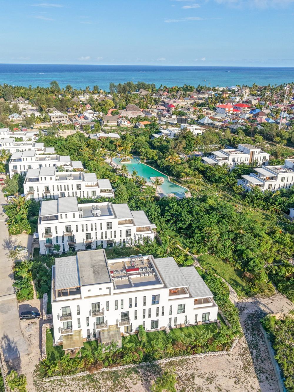 The Soul residences in Paje, aerial view